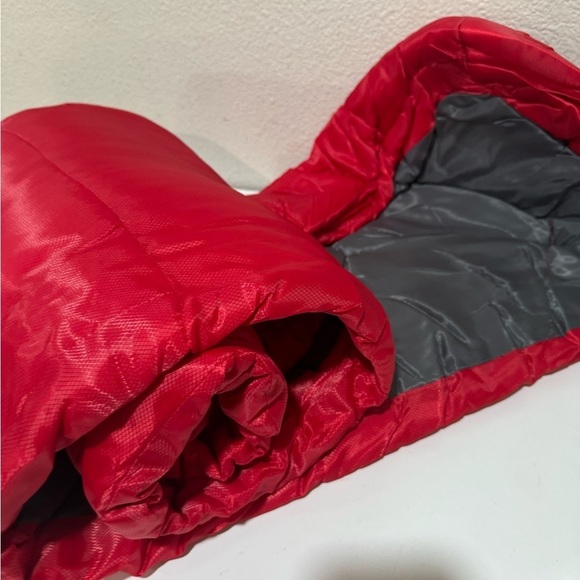 3 SEASONS Mummy sleeping bag Red/Gray with compression sack size large - Picture 6 of 10